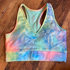 Tie dye sports bra